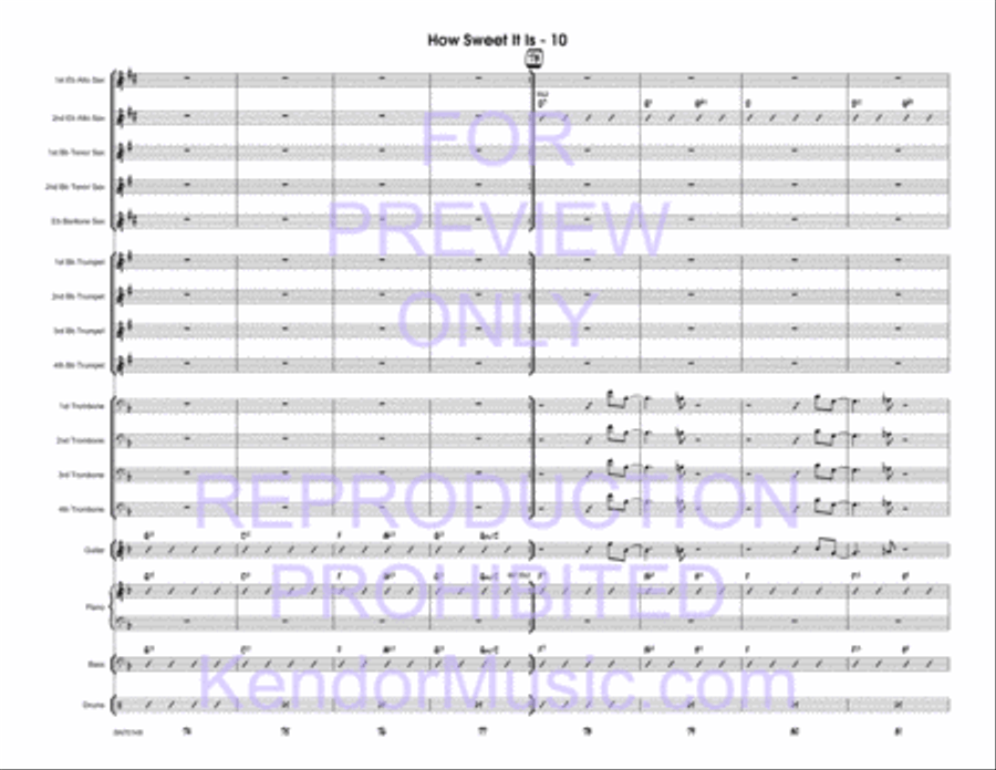 How Sweet It Is How Sweet It Is Jazz Ensemble scores gallery preview page 11