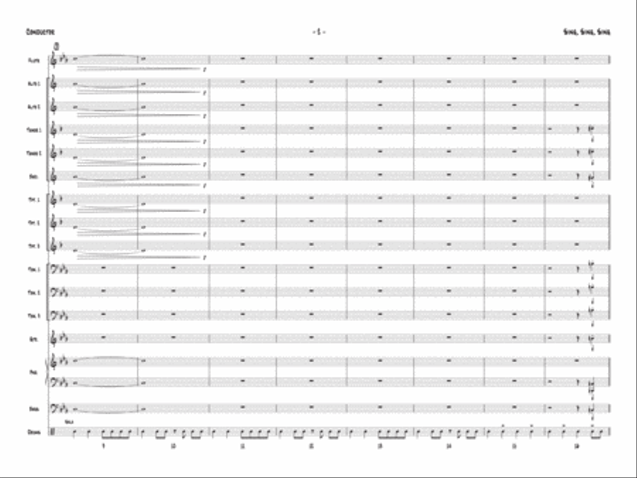 Sing, Sing, Sing Jazz Ensemble scores gallery preview page 3