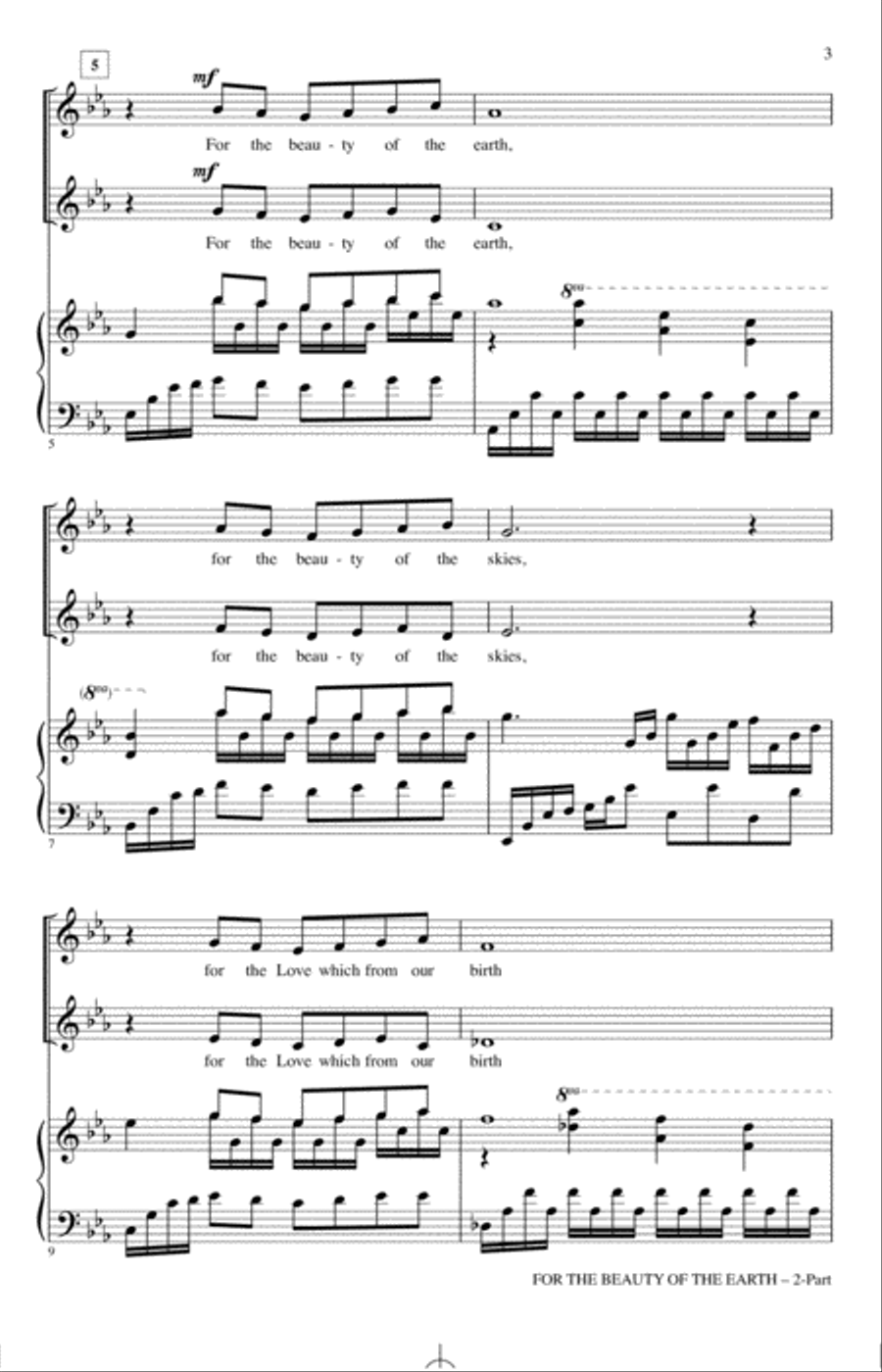 For The Beauty Of The Earth 2-Part scores gallery preview page 2