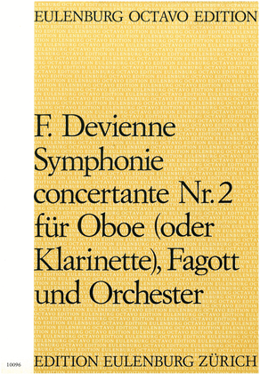 Book cover for Sinfonia concertante no. 2 for oboe, bassoon and orchestra