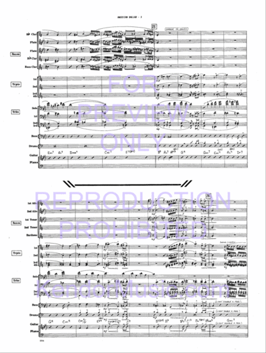 American Ballad American Ballad Jazz Ensemble scores gallery preview page 6