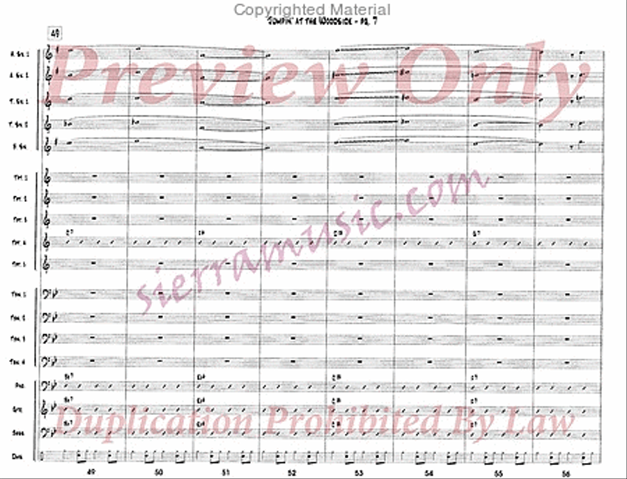 Jumpin' At The Woodside Jazz Ensemble scores gallery preview page 8