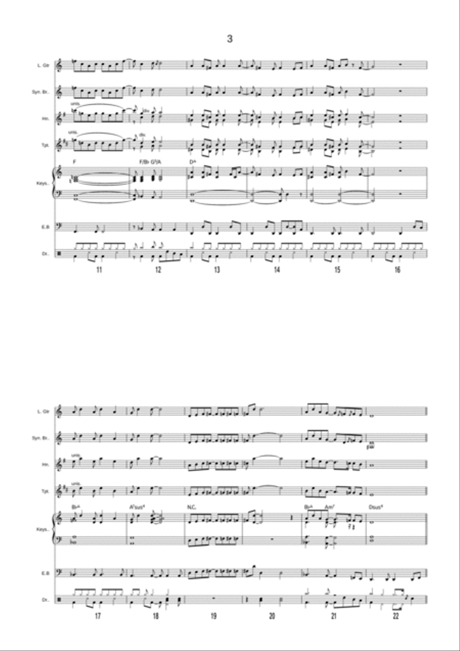 Quantum Leap Theme Horn scores gallery preview page 3