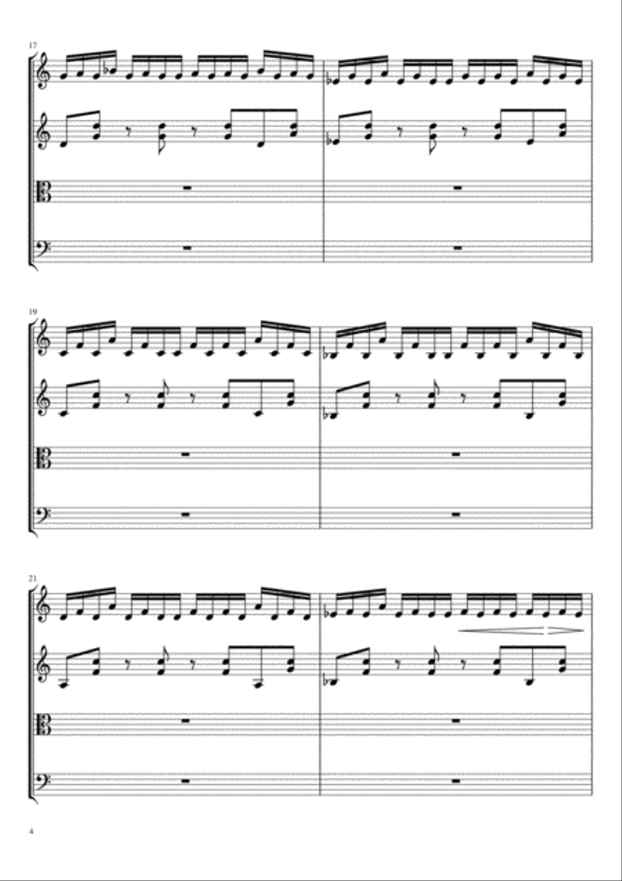 Cycler for string quartet