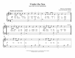 Book cover for Under The Sea (from The Little Mermaid) (arr. Christopher Hussey)