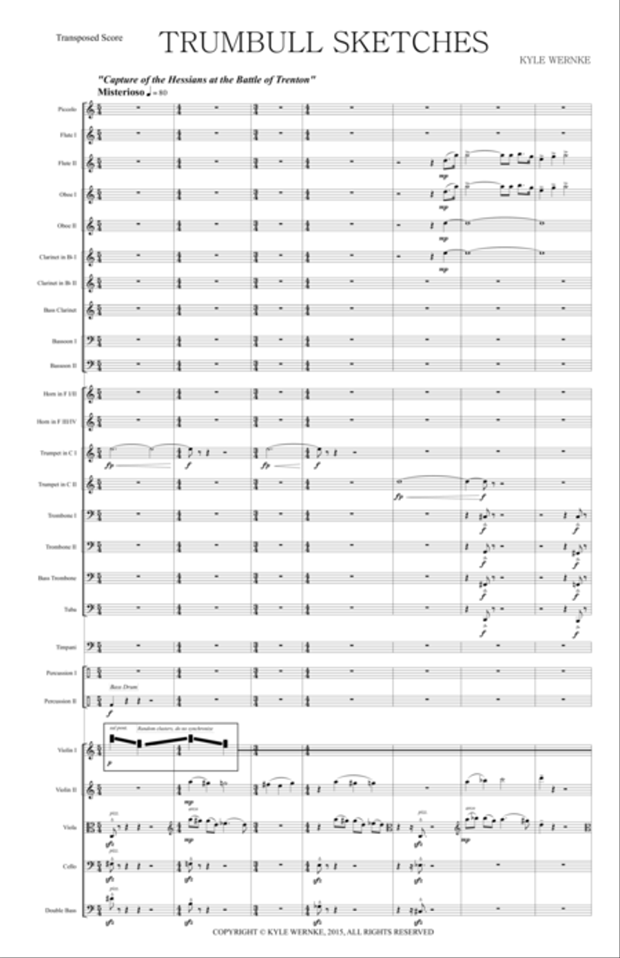 Trumbull Sketches Full Orchestra scores gallery preview page 4