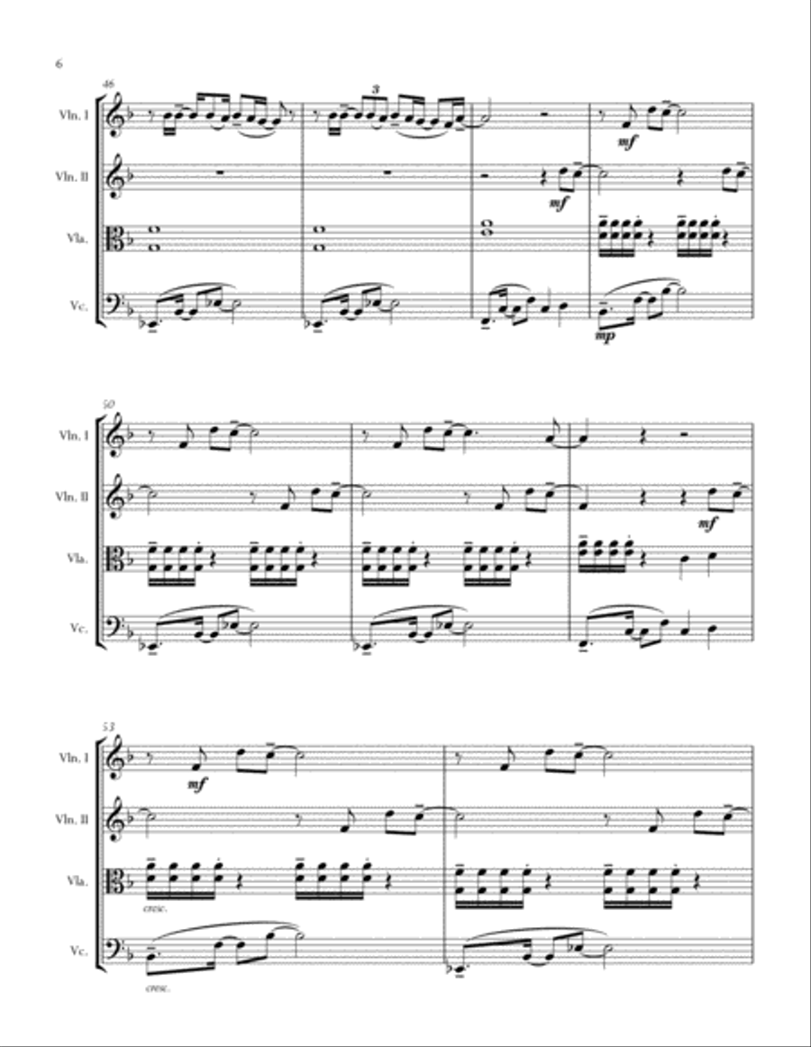 Ordinary People String Quartet scores gallery preview page 6