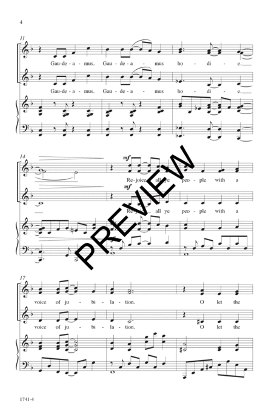 Gaudeamus Hodie Gaudeamus Hodie SSA scores gallery preview page 5