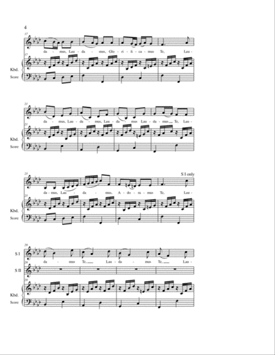 Laudamus Te Laudamus Te SSA scores gallery preview page 3