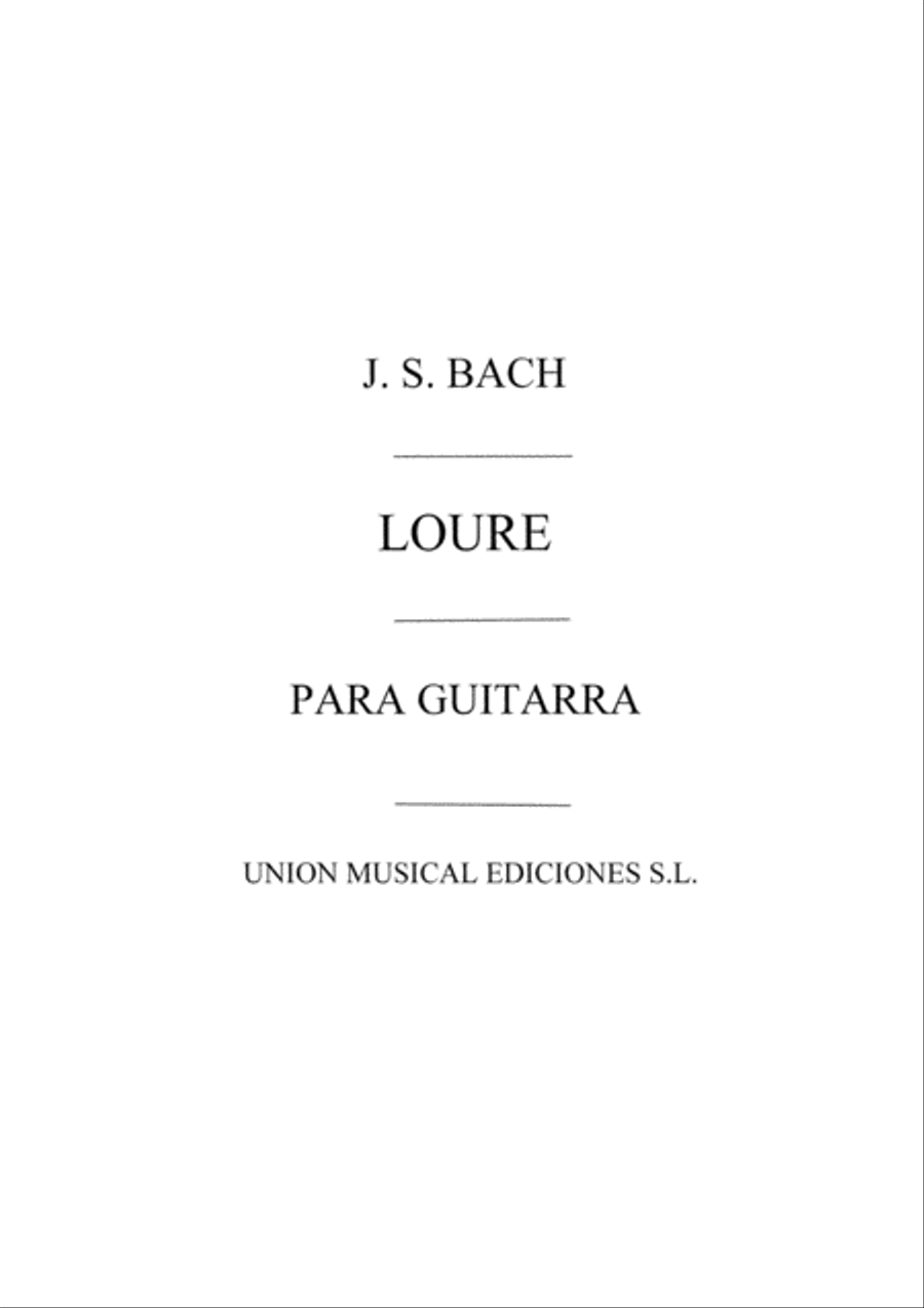 Loure Acoustic Guitar scores gallery preview page 1