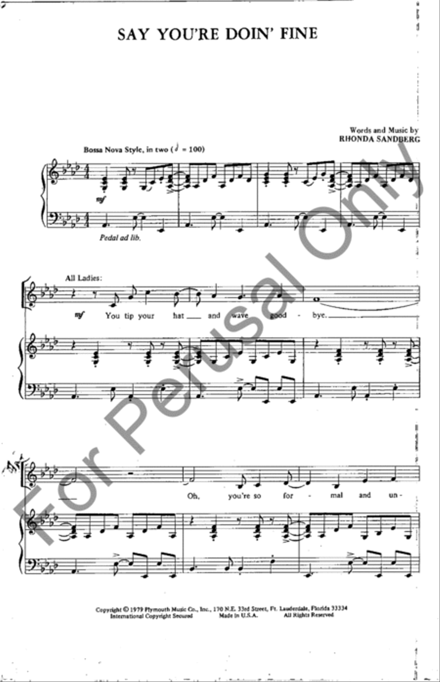 Say You're Doin' Fine 4-Part scores gallery preview page 2