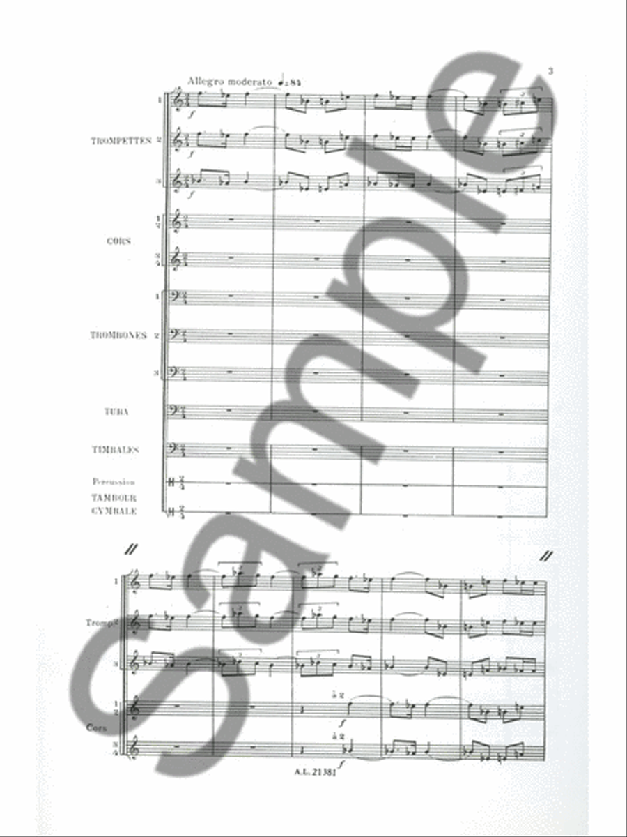 3 Fanfares Pour Des Proclamations De Napoleon Vol.1 (ensemble-brass School and Community scores gallery preview page 2