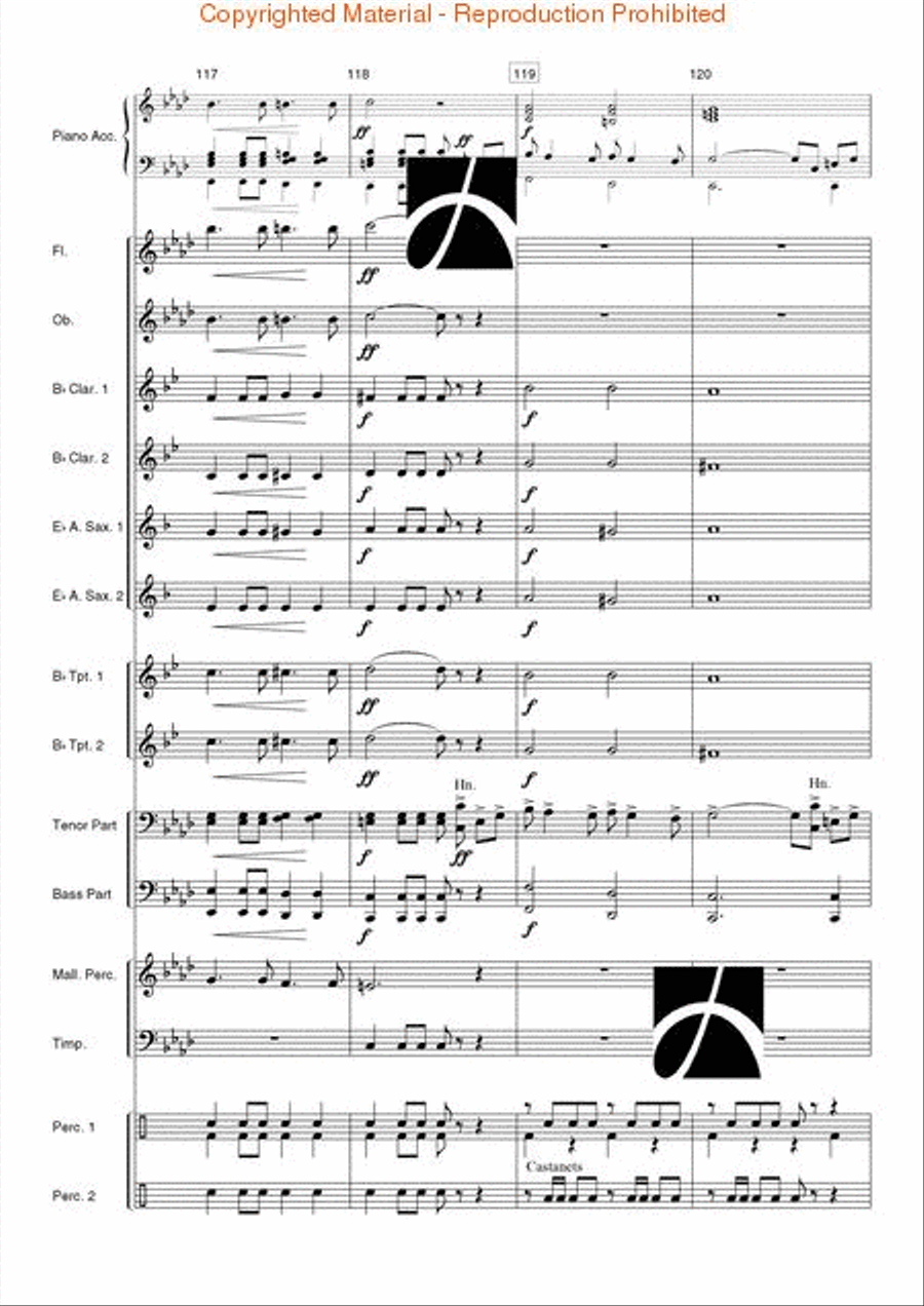 Spanish Overture Concert Band scores gallery preview page 22
