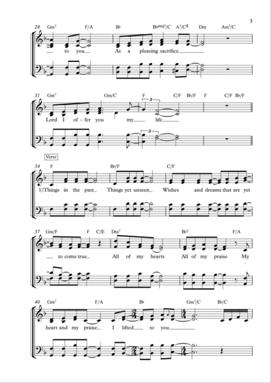 I Offer My Life Voice scores gallery preview page 3