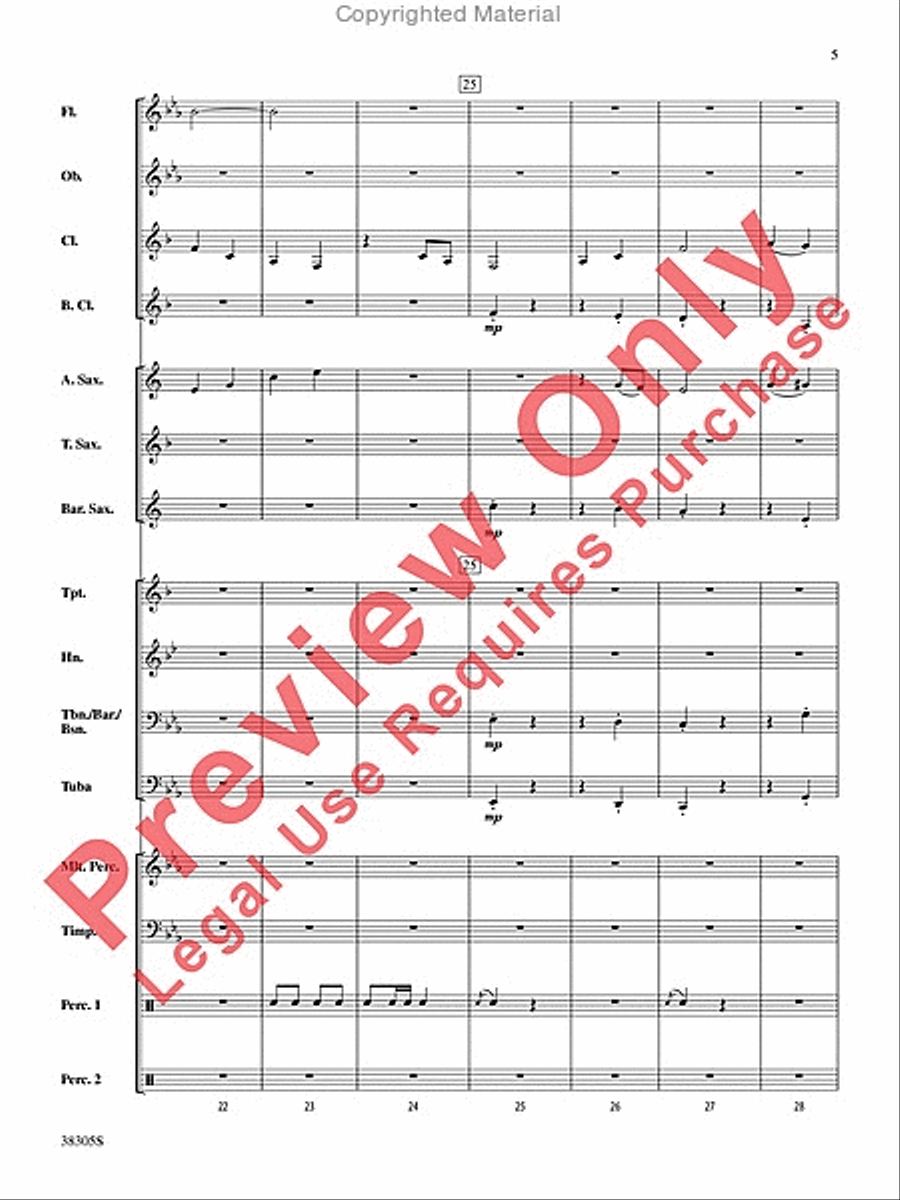 A Star-Spangled March A Star-Spangled March Concert Band scores gallery preview page 6