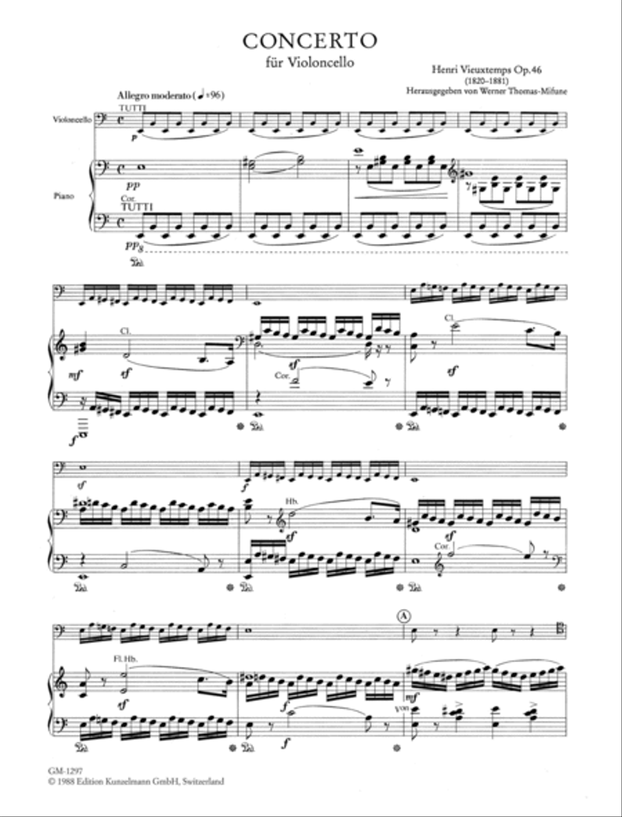 Concerto for cello Piano scores gallery preview page 2