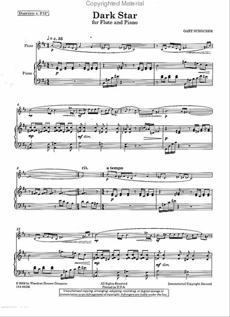 Dark Star Dark Star Chamber Music scores gallery preview page 2