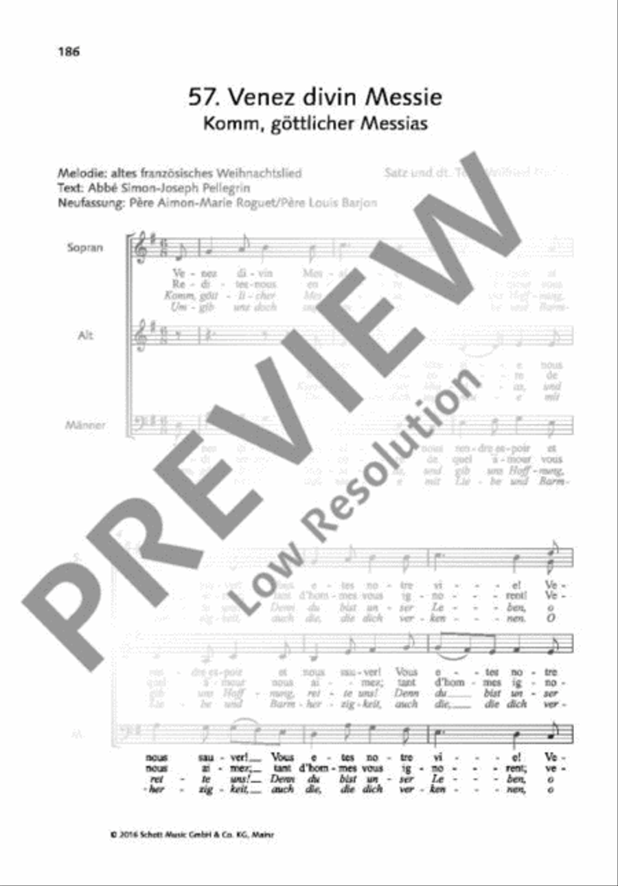Venez divin Messie Venez divin Messie Mixed Choir scores gallery preview page 2