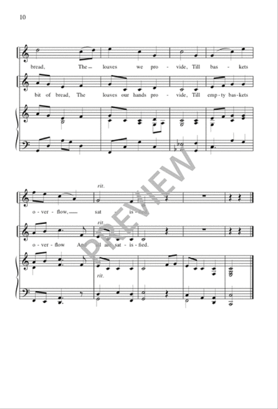 We Come with Joy 4-Part scores gallery preview page 11