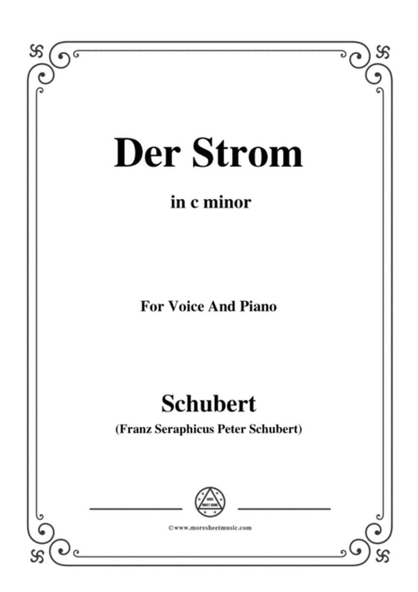 Schubert-Der Strom,in c minor,for Voice&Piano image number null