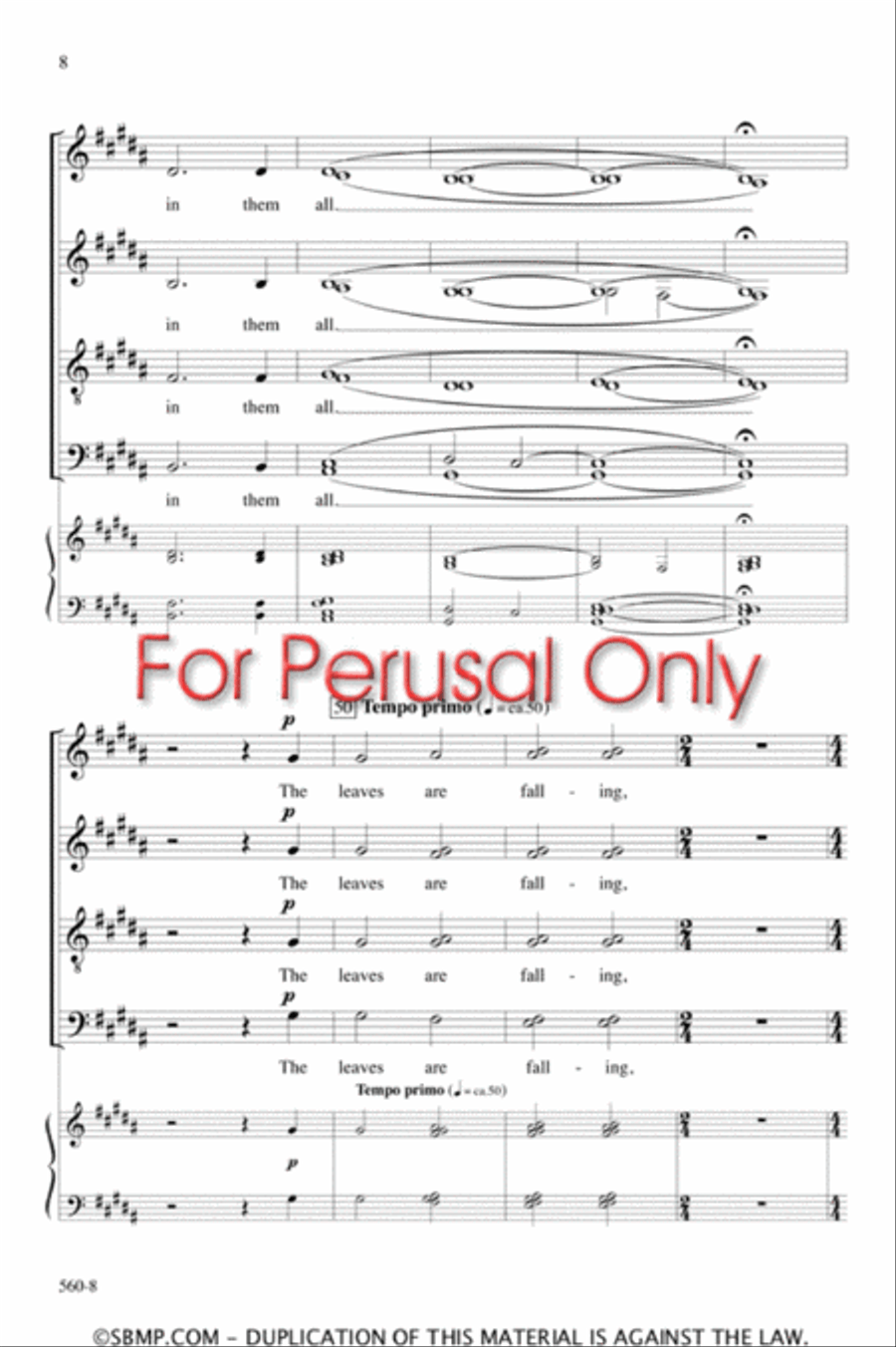 Autumn - SATB divisi Octavo Divisi scores gallery preview page 7
