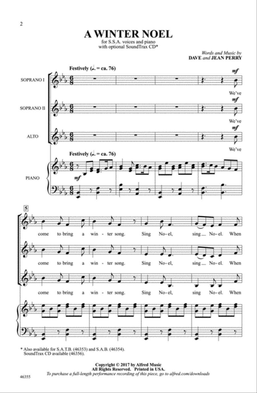 A Winter Noel Choir scores gallery preview page 1
