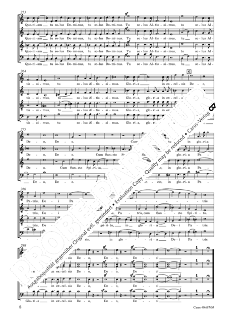 Missa sacra C Minor Missa sacra C Minor 4-Part scores gallery preview page 9