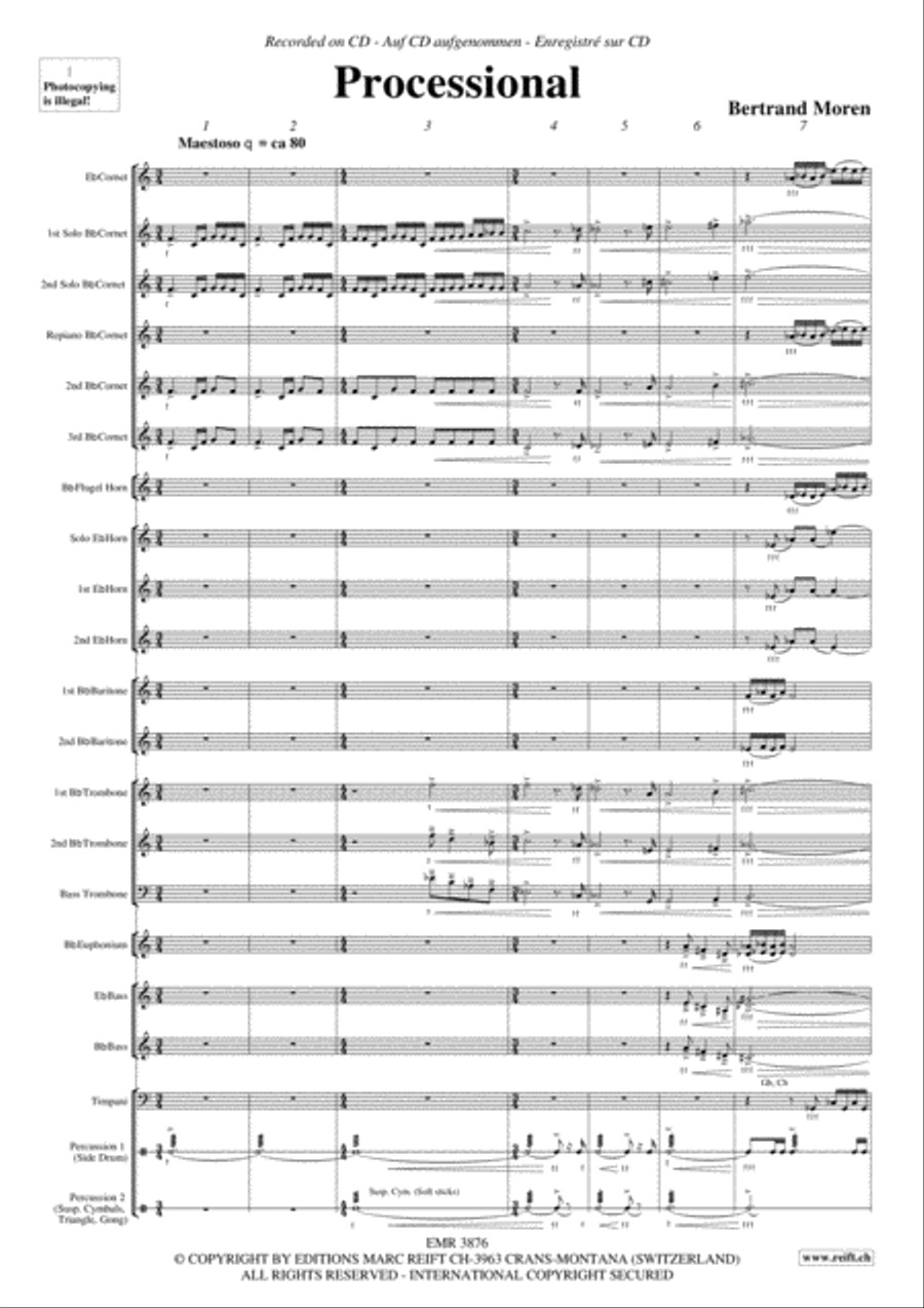 Processional Brass Band scores gallery preview page 4
