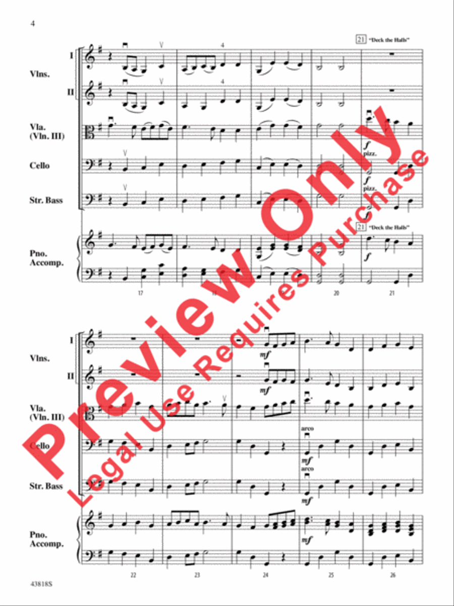 A Very Viola Christmas A Very Viola Christmas String Orchestra scores gallery preview page 5