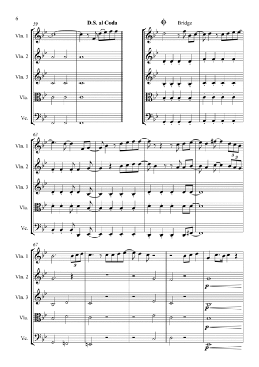 Beautiful (Goblin OST) Beautiful (Goblin OST) String Quartet scores gallery preview page 6