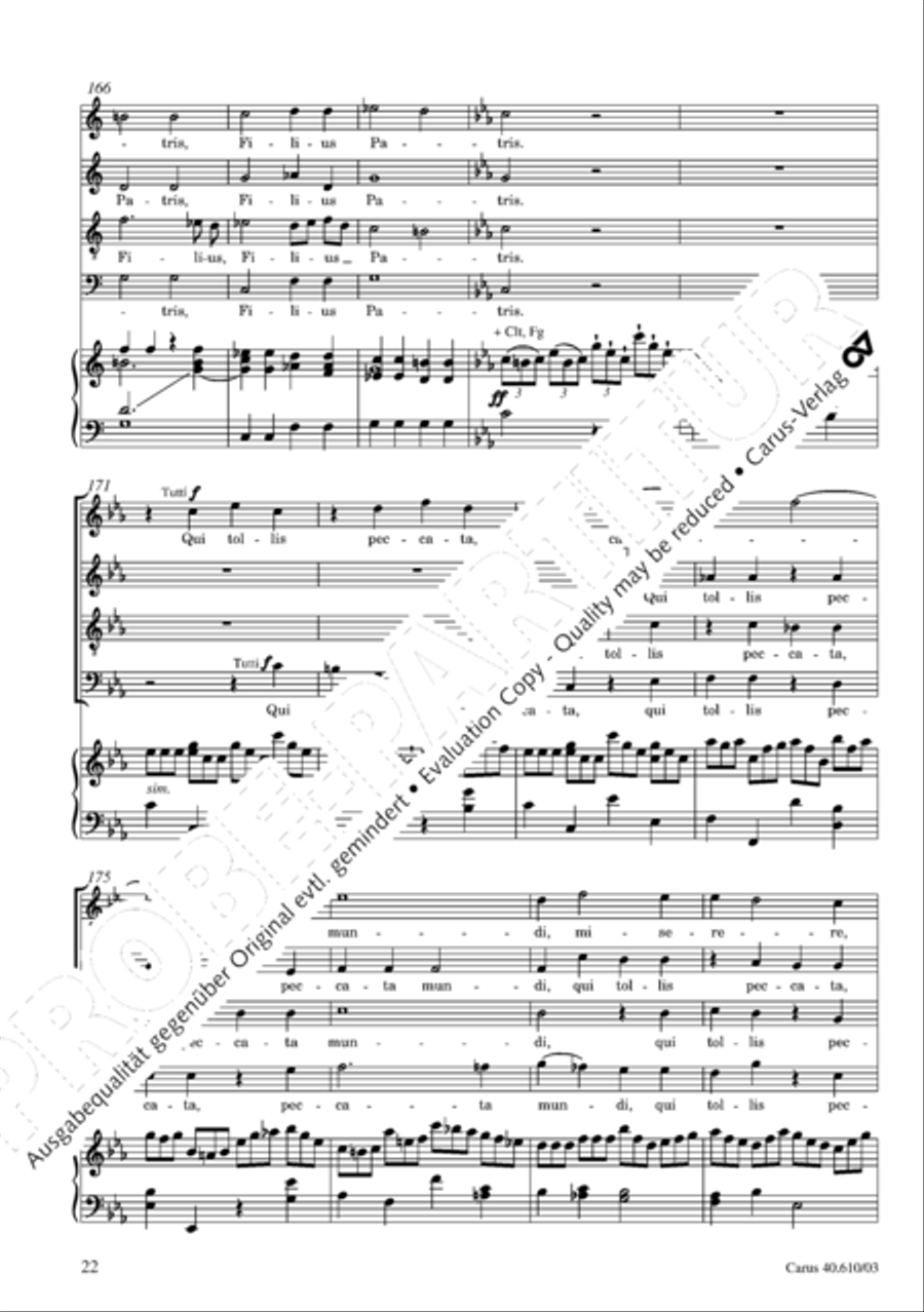 Theresienmesse in B 4-Part scores gallery preview page 23