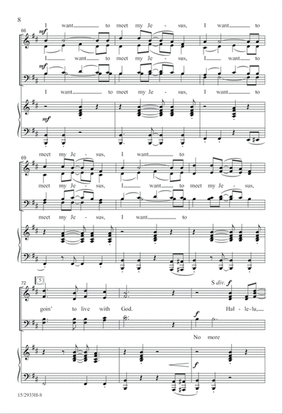 Soon I Will Be Done 4-Part scores gallery preview page 8