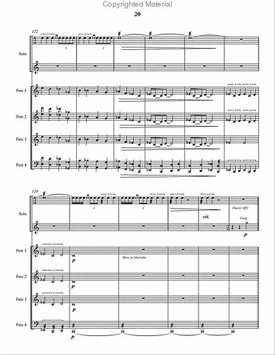 Shadows Percussion Ensemble scores gallery preview page 21