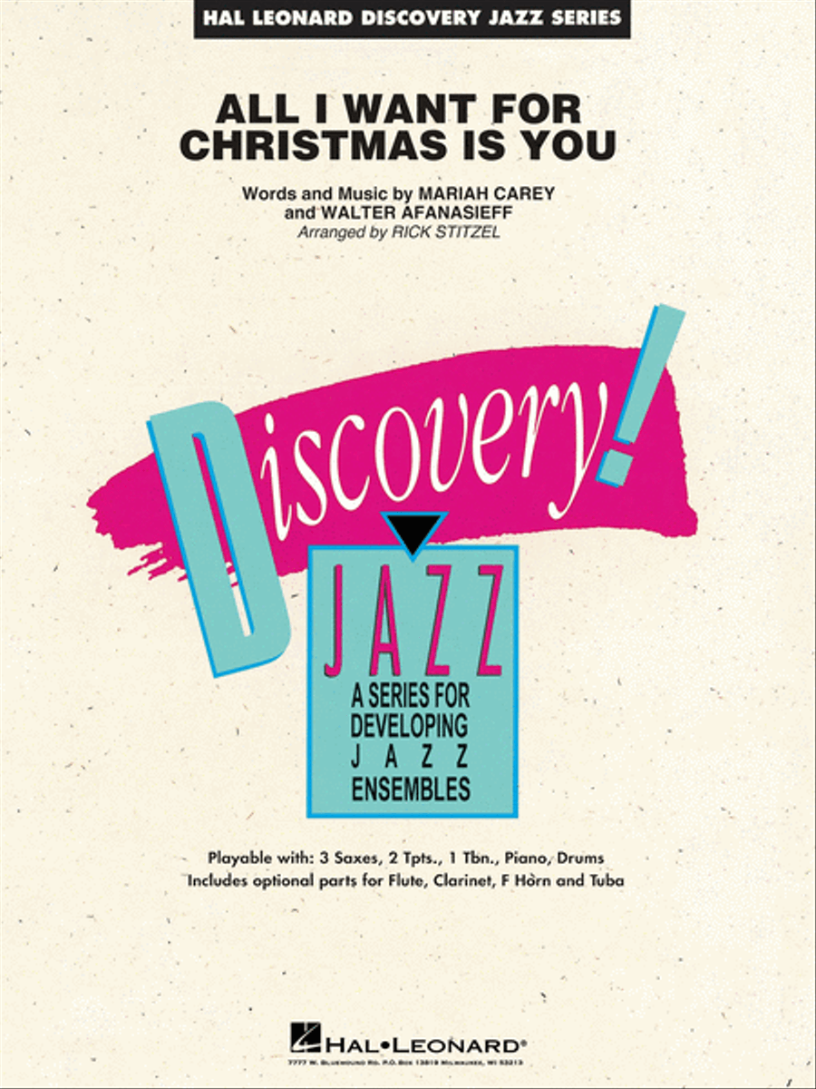 All I Want For Christmas Is You Jazz Ensemble scores gallery preview page 1