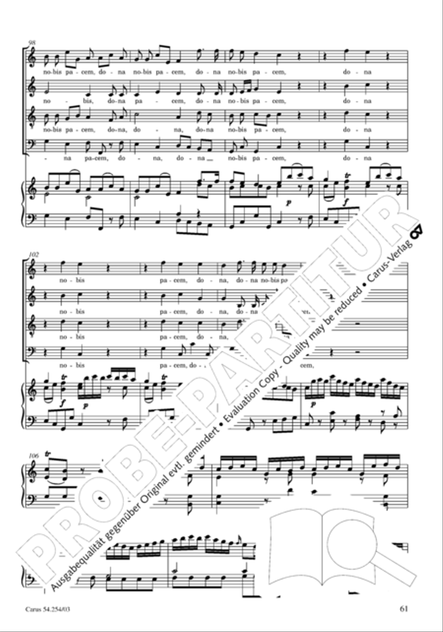 Missa Sancti Hieronymi 4-Part scores gallery preview page 62