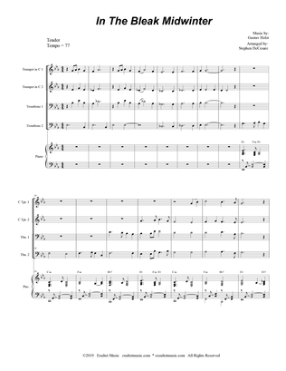 In The Bleak Midwinter (Brass Quartet and Piano - Alternate Version)