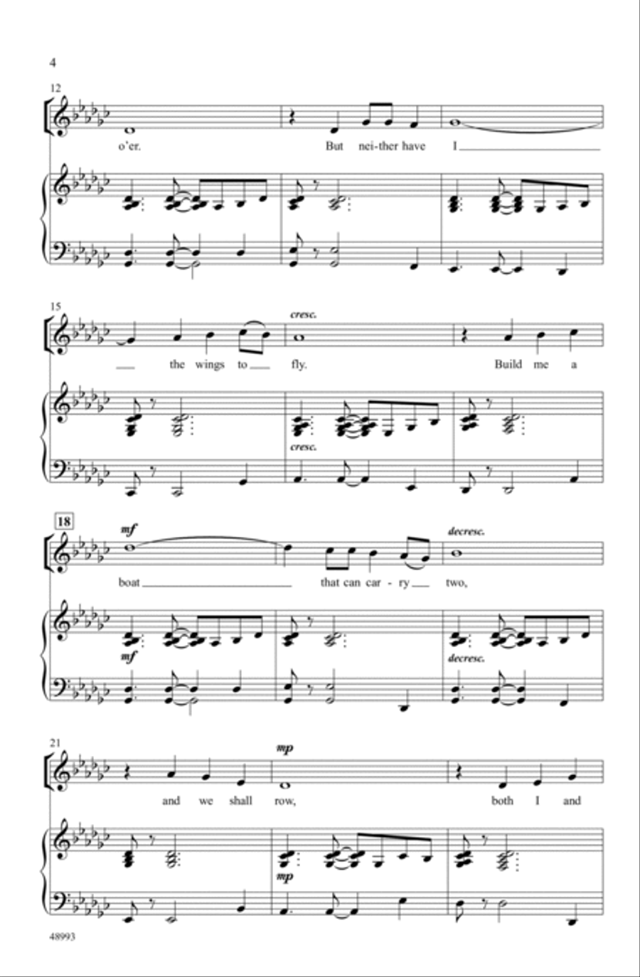 The Water Is Wide The Water Is Wide Choir scores gallery preview page 2