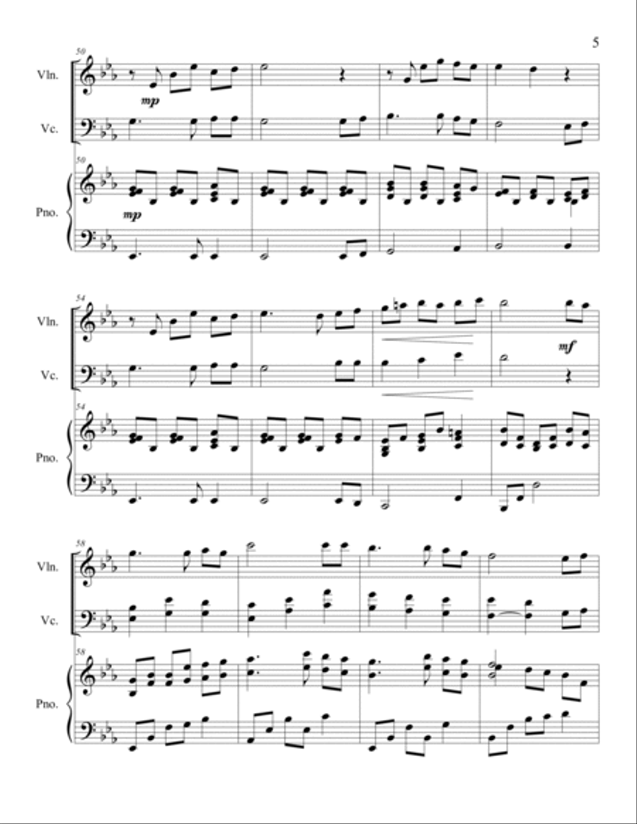 I Am His and He Is Mine (Violin/Cello Duet) String Duet scores gallery preview page 6