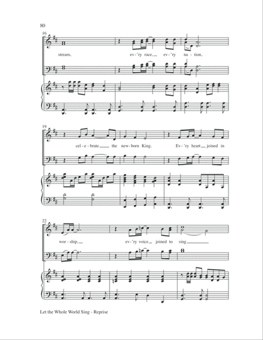 Let the Whole World Sing 4-Part scores gallery preview page 84