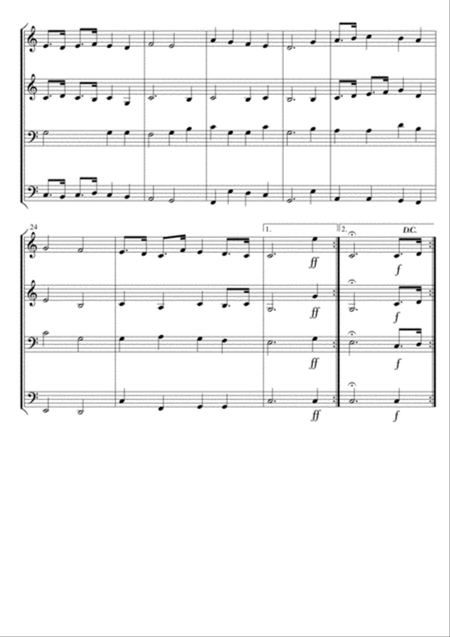 March from Scipio (Handel) arranged for Flexible ensemble by David Catherwood Concert Band scores gallery preview page 3