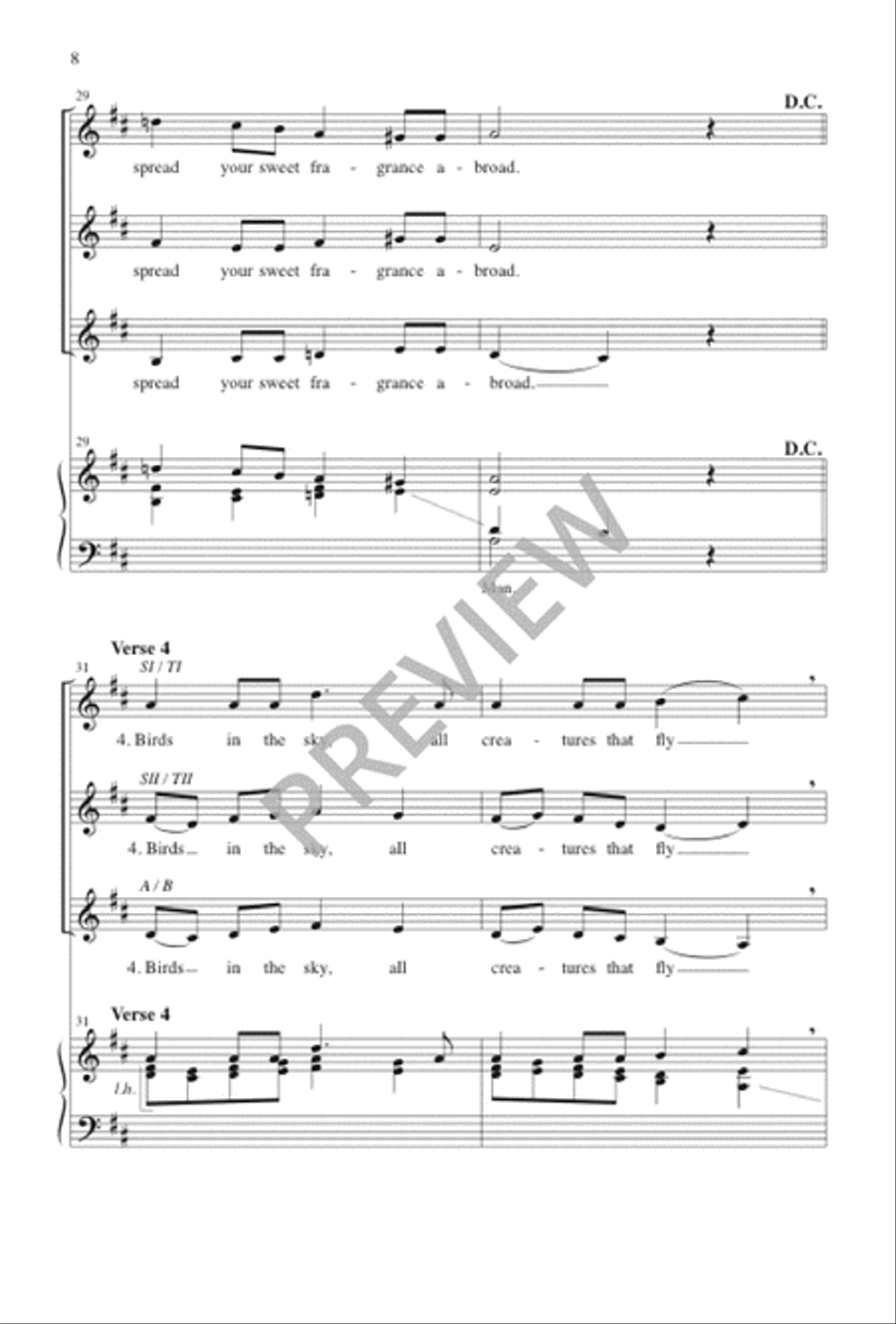 O Let All That Has Life SSA scores gallery preview page 9