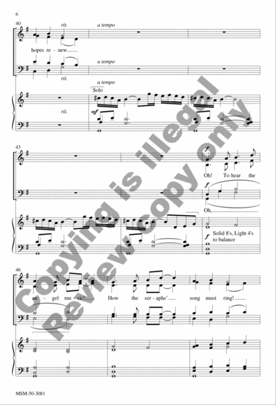 The Gift of Angels The Gift of Angels 4-Part scores gallery preview page 6