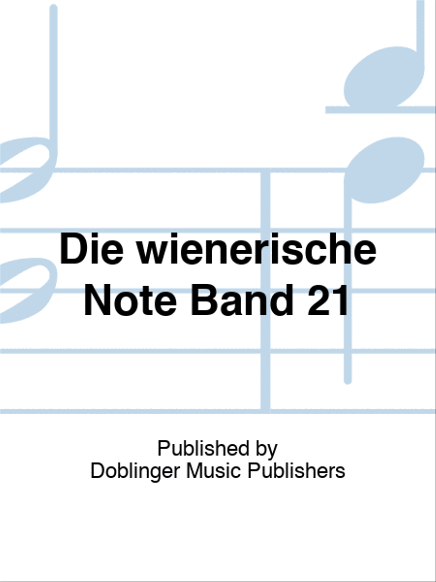 Die wienerische Note Band 21 Piano, Vocal, Guitar scores gallery preview page 1