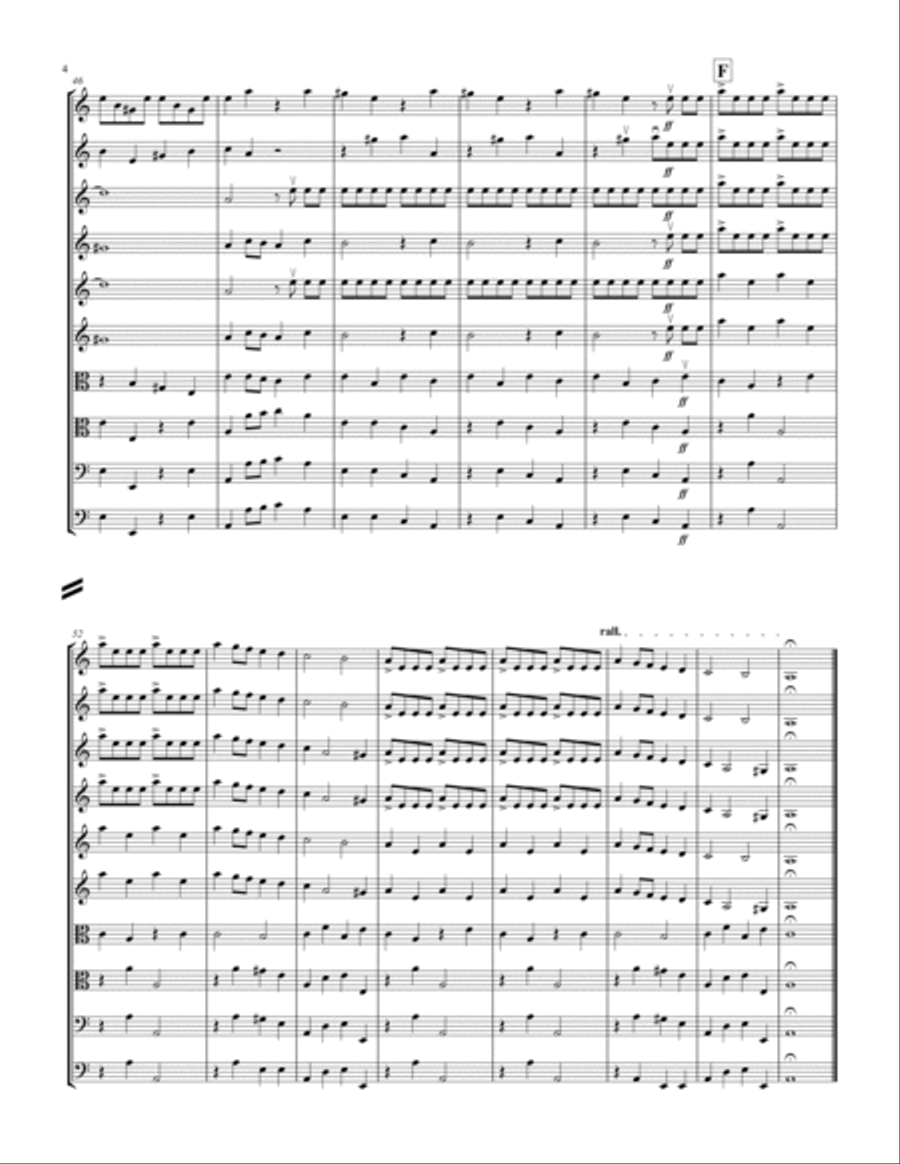 Concerto for 4 Violins RV 580 String Orchestra scores gallery preview page 4