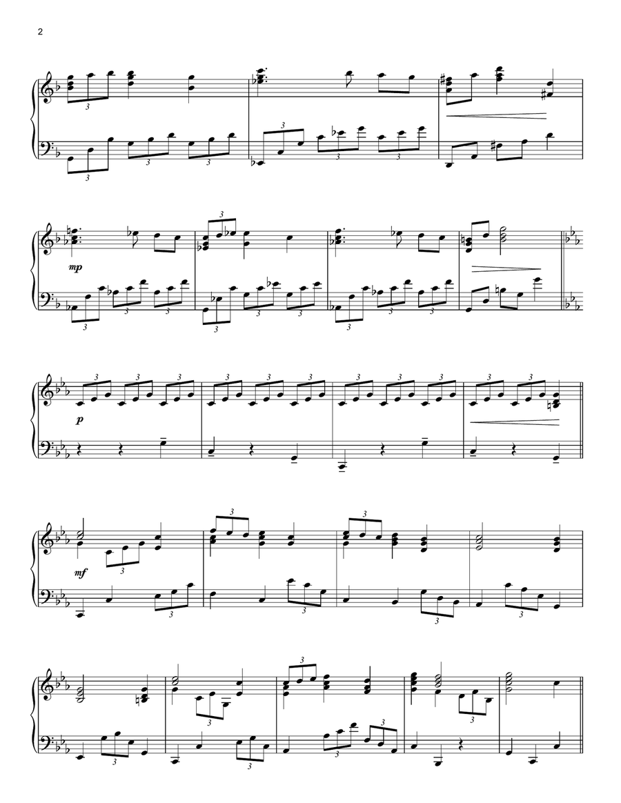 Across The Stars (from Star Wars: Attack of the Clones) Piano Solo scores gallery preview page 2