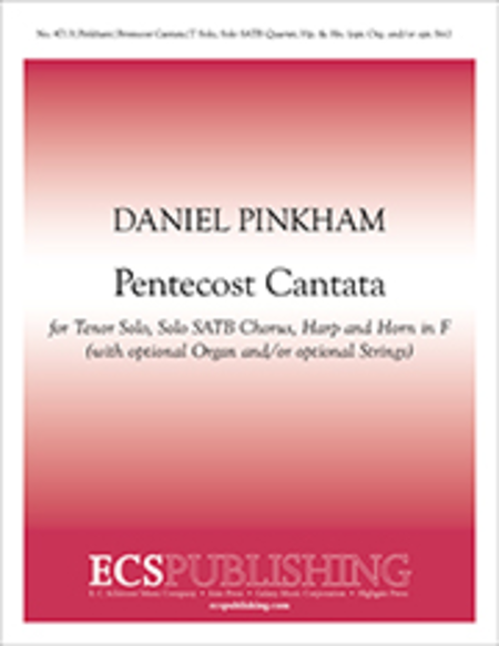 Pentecost Cantata (Choral Score)