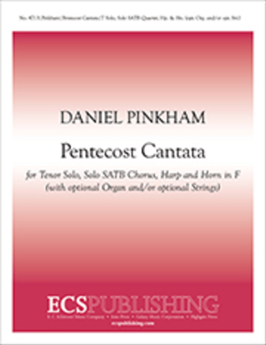 Pentecost Cantata 4-Part scores gallery preview page 1