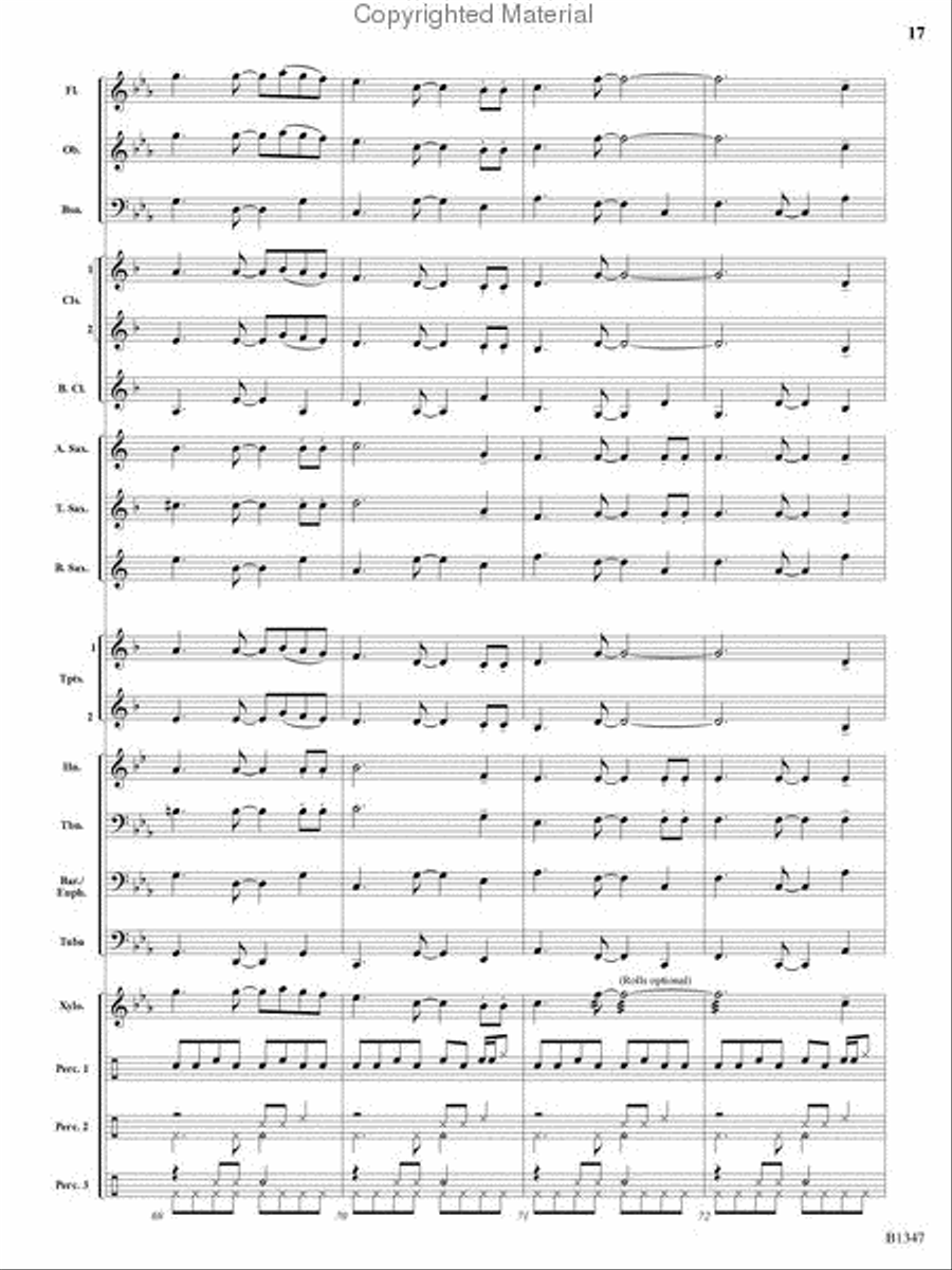 Santa's Fiesta! Concert Band scores gallery preview page 16