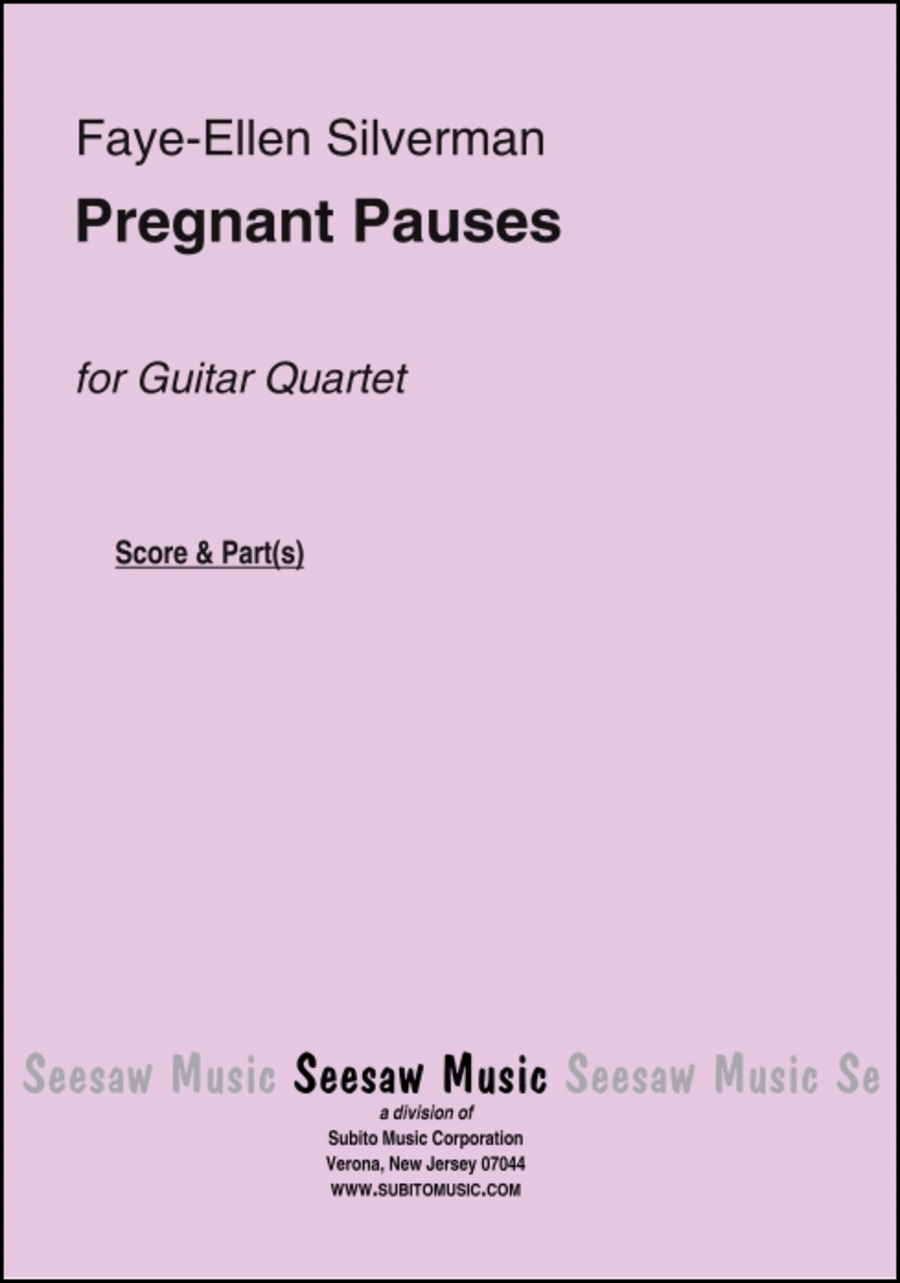 Pregnant Pauses Guitar Ensemble scores gallery preview page 1