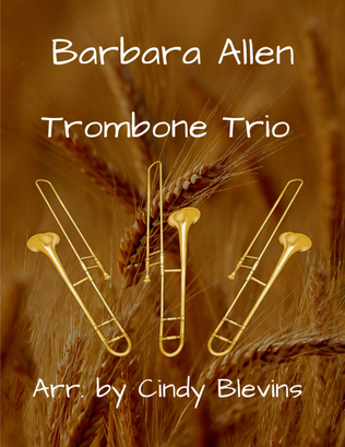 Book cover for Barbara Allen, for Trombone Trio